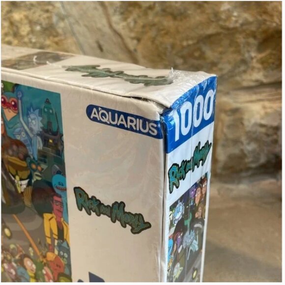 NEW SEALED Rick and Morty with friends 1000 Piece Puzzle Aquarius 63-297 - Picture 8 of 8